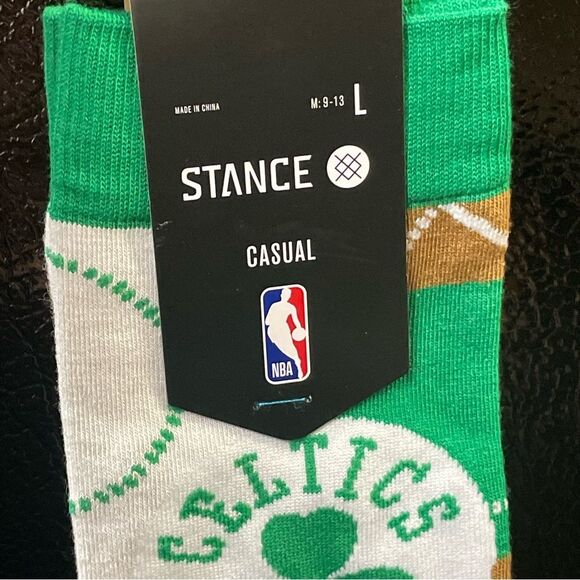 Stance Zone Boston Celtics socks LG (US Men's Shoe 9-13, Women's Shoe 11-14) new - Picture 3 of 5